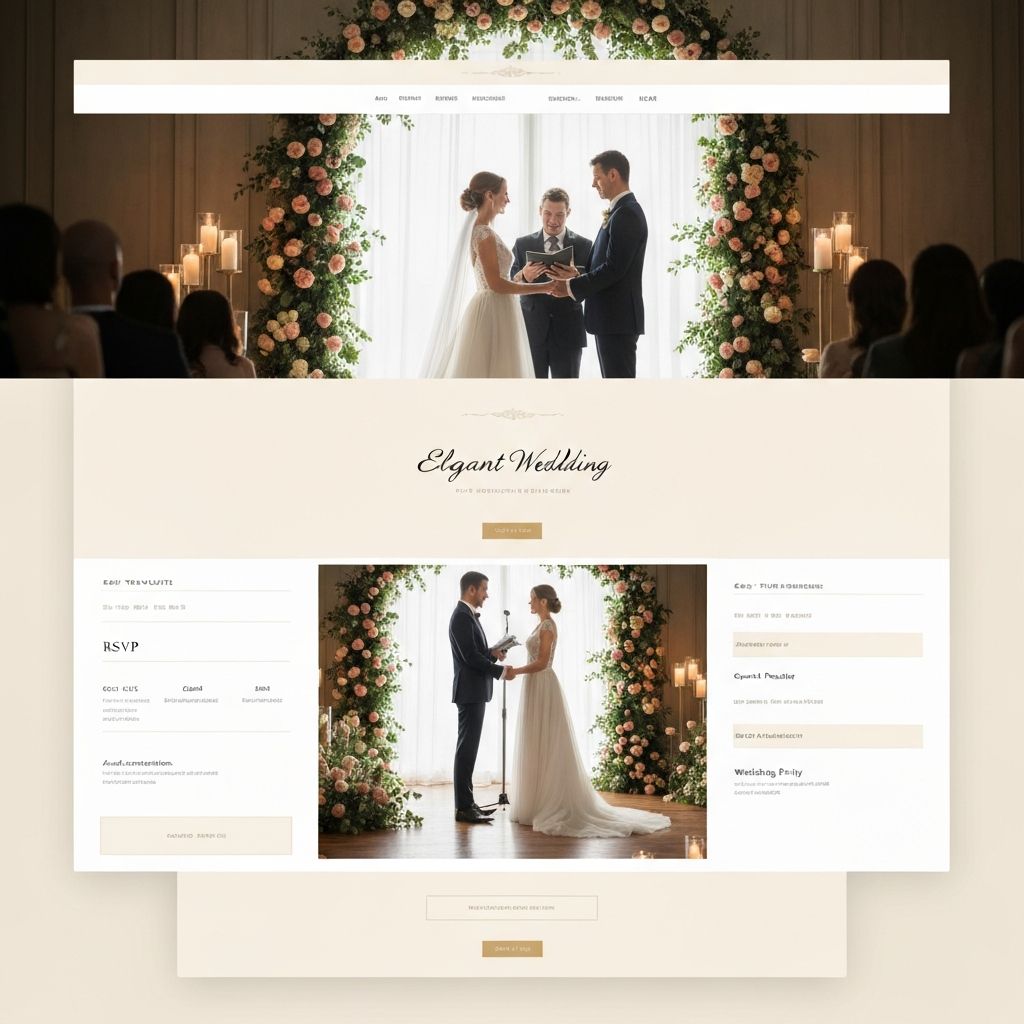 Szablon strony weselnej